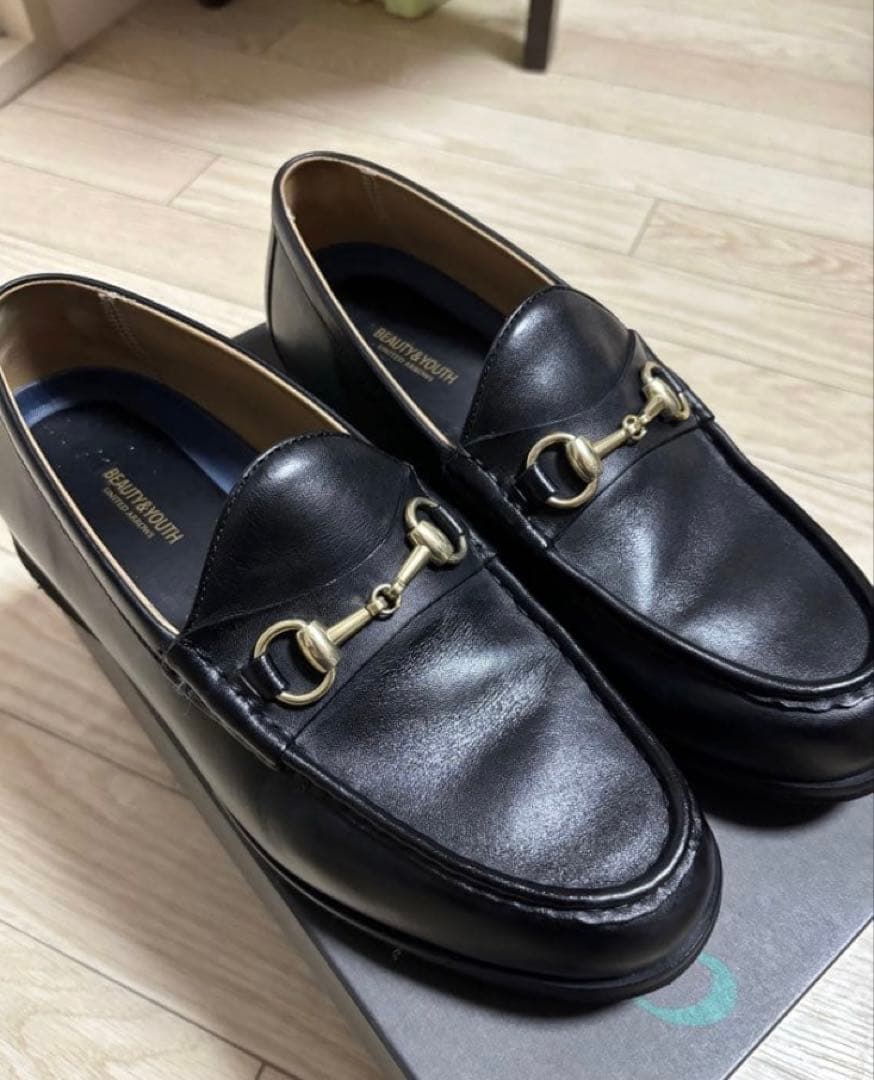 【美品】“all time shoes” ビットローファー26cm 防水