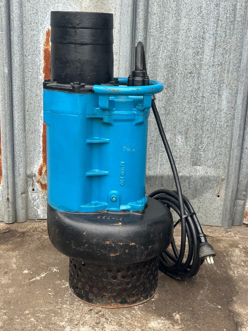 大4.ツルミ排水用水中ポンプKRS-85.5三相 200V 50Hz 5.5kW