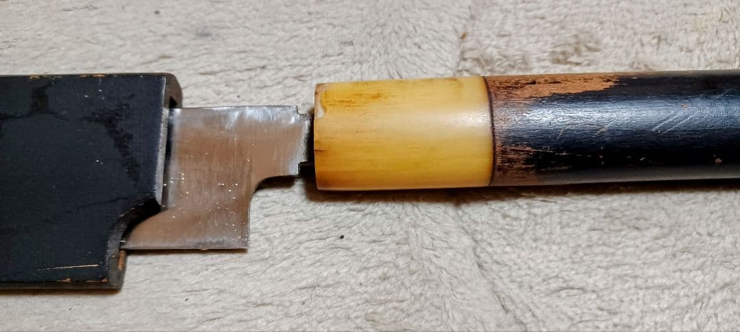 正本　総本店　柳葉包丁　本鋼　角巻　鞘付き