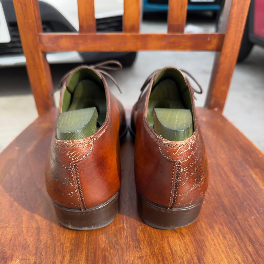 幻の名作 60万円 ベルルッティ スカーズ スクリットレザーシューズ 8.5