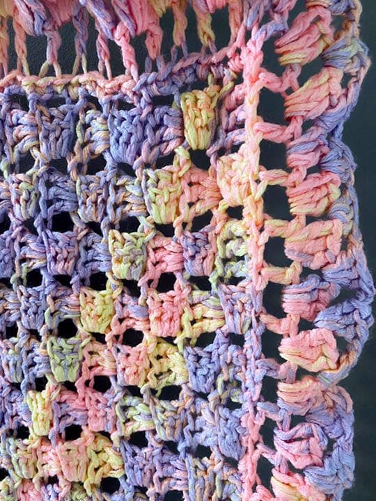 古着 ビンテージ 80s ピンク紫グラニー ブランケット キャンプ ラグ 美品