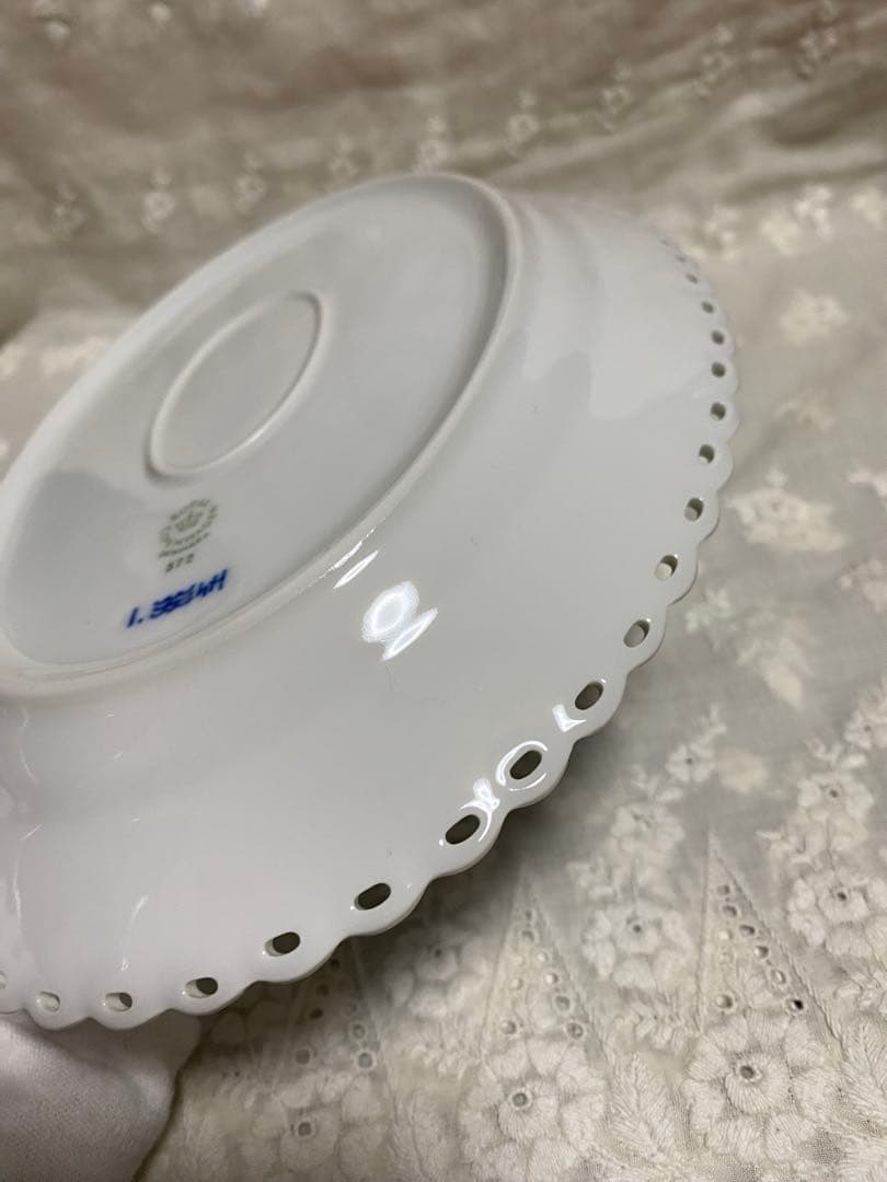 ロイヤルコペンハーゲン ブルーフルーテッド フルレース オーバル 25㎝