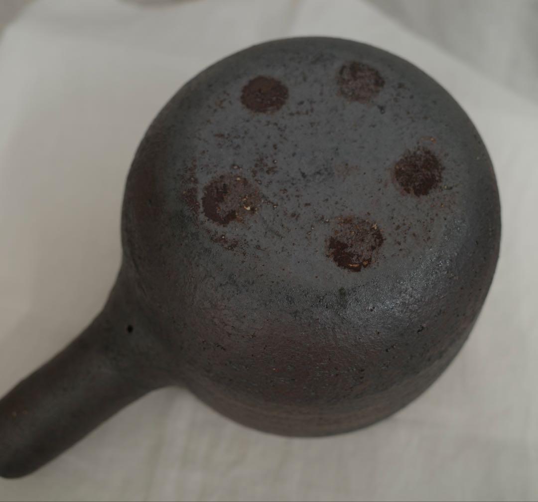 【新品未使用】　岩井窯　山本教行さん　蓋付片手土鍋