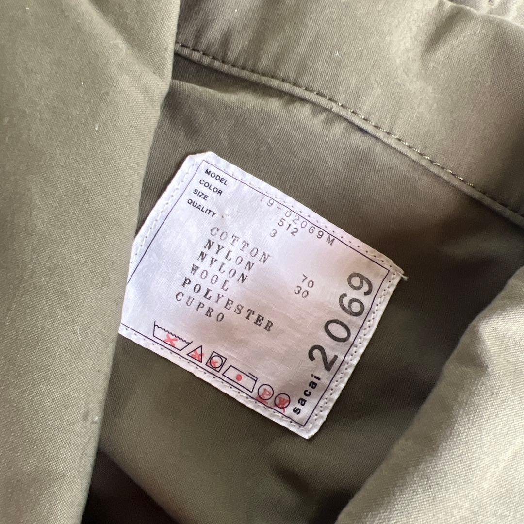 sacai （サカイ）COTTON NYLON OXFORD COAT