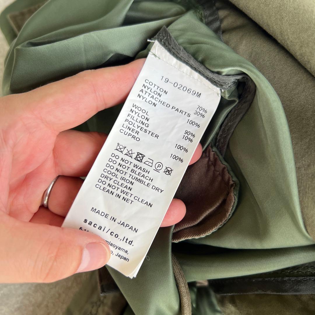 sacai （サカイ）COTTON NYLON OXFORD COAT