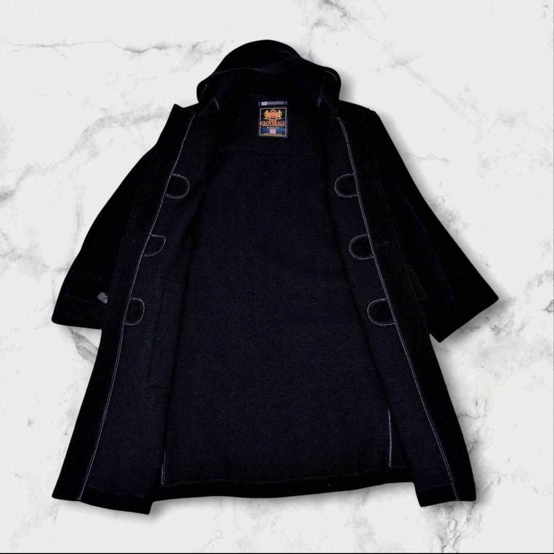 GLOVERALL 80-90s ダッフルコート ヘリンボーン キングストン 黒