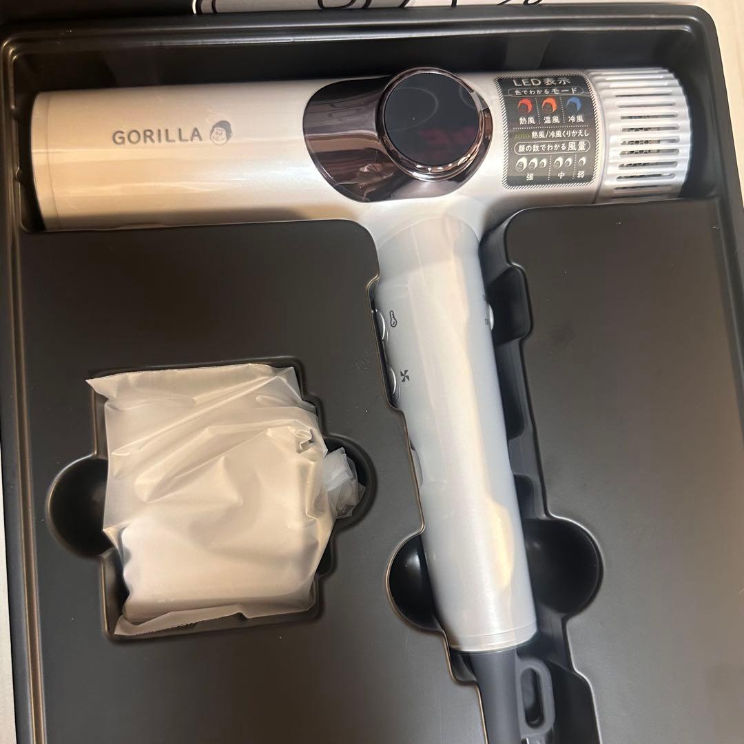 DOSHISHA ゴリラのひとふき ドライヤー　ホワイト　新品未使用