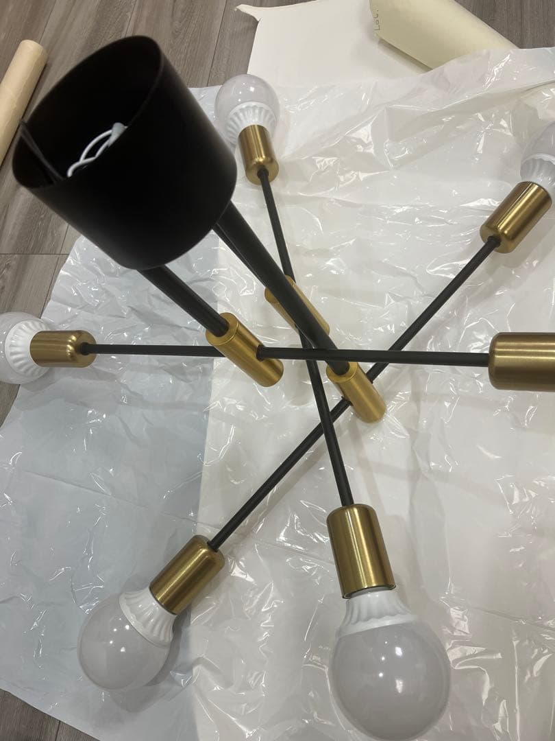 m*o様 引掛シーリング用 3色LED電球付きスパゲッティスタイルシーリングライ