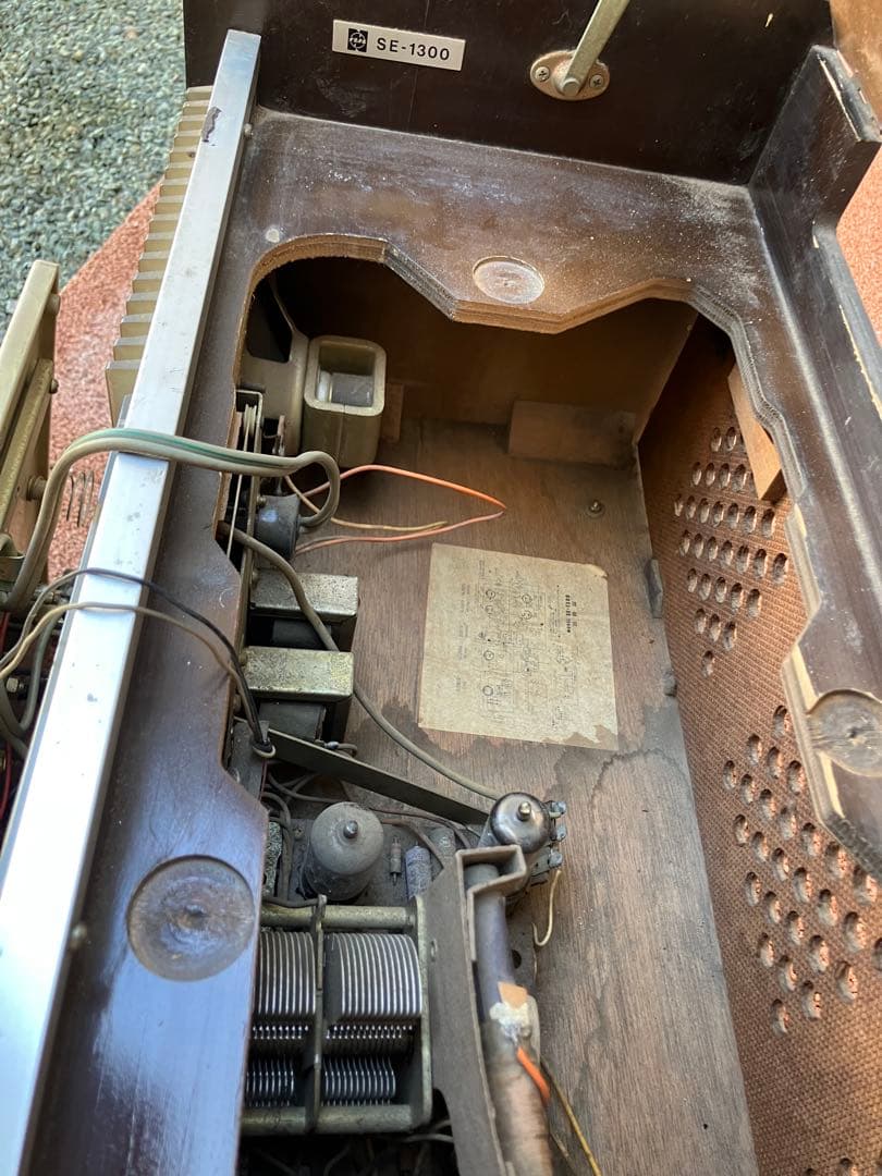 ナショナル Stereo ラジオ レコードプレーヤー真空管SE-1300