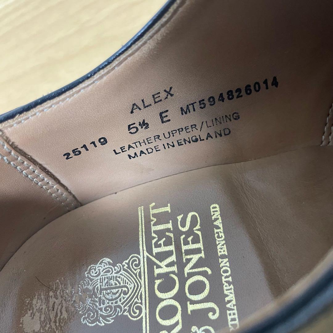 クロケットアンドジョーンズ　ALEX ドレスシューズ　革靴　ブラック 5.5