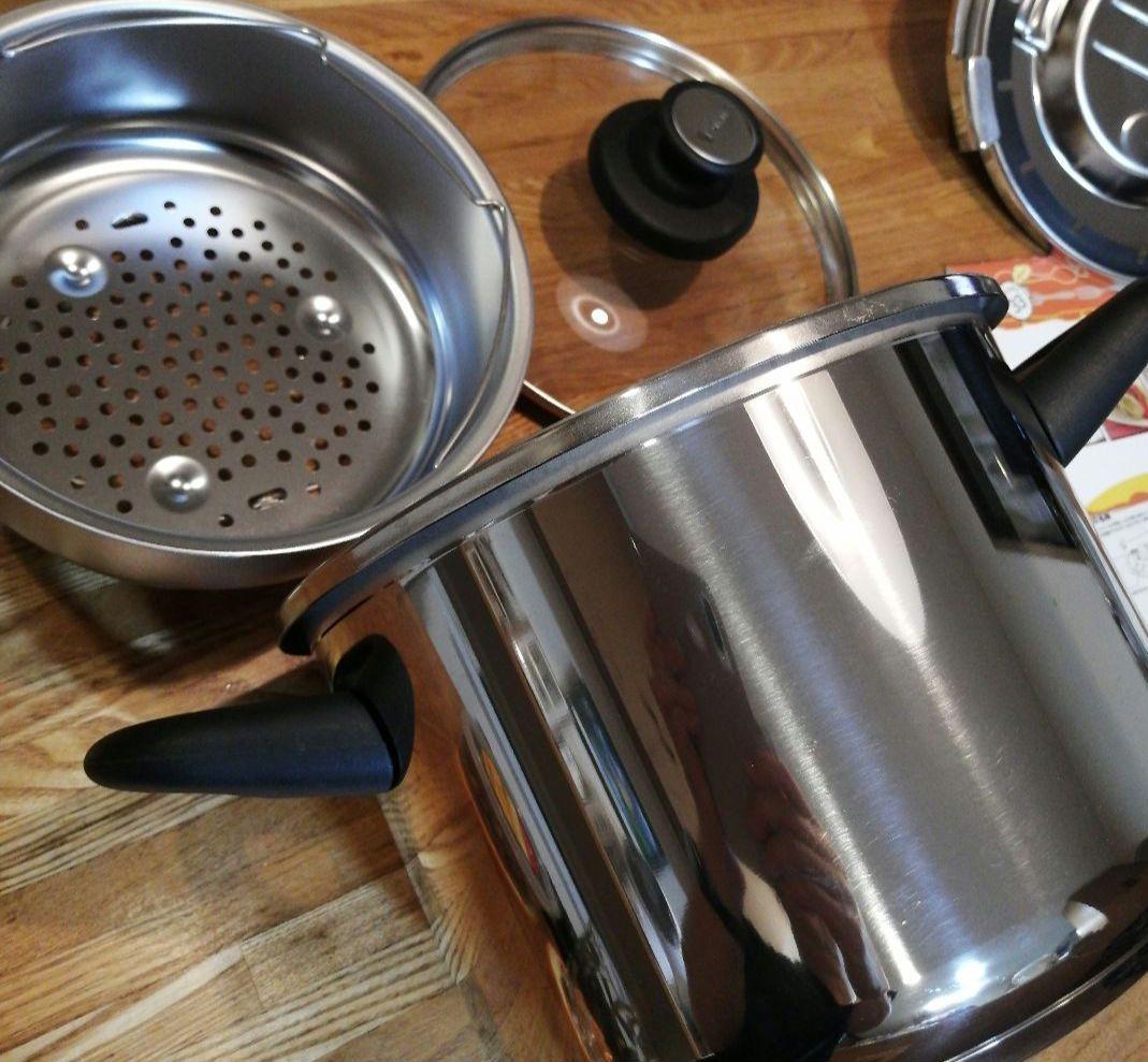 ティファール 6L 圧力鍋 蒸し器付