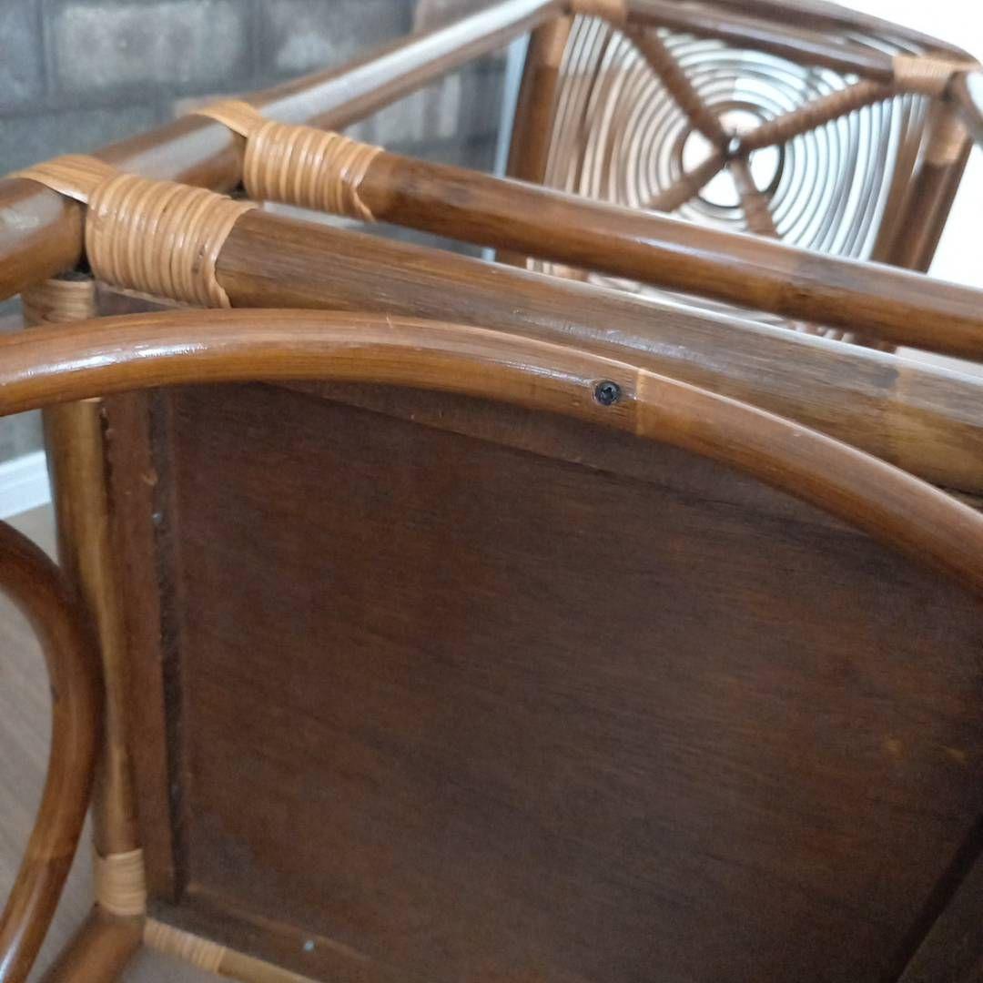 ラタンランプシェード　ラタン飾り棚　ラック　オールドラタン