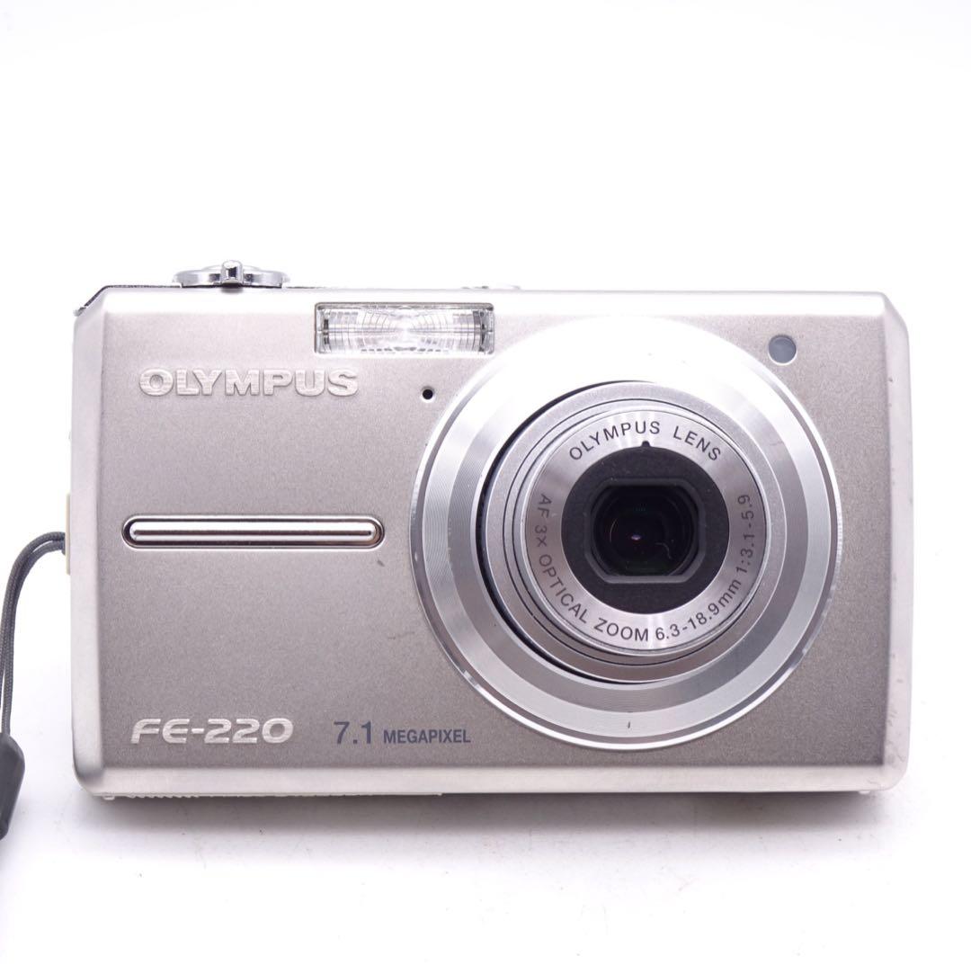 【動作確認済】 OLYMPUS FE-220 コンパクトデジタルカメラ レトロ