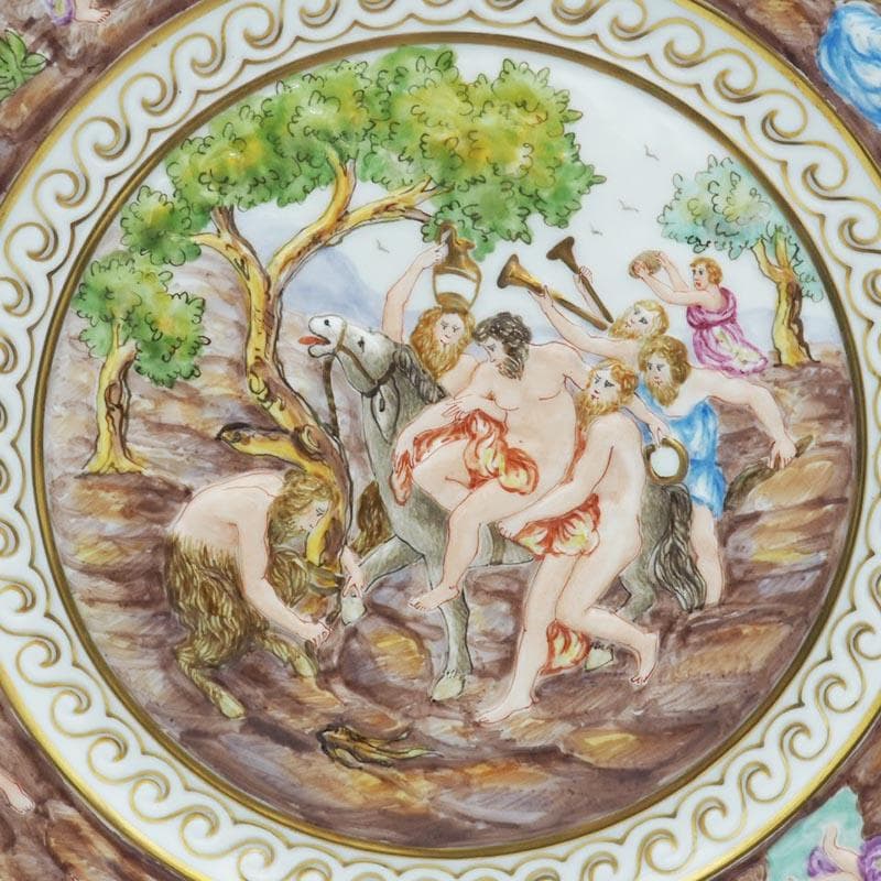 リチャードジノリ カポディモンテ プレート 22cm カラーレリーフ #5