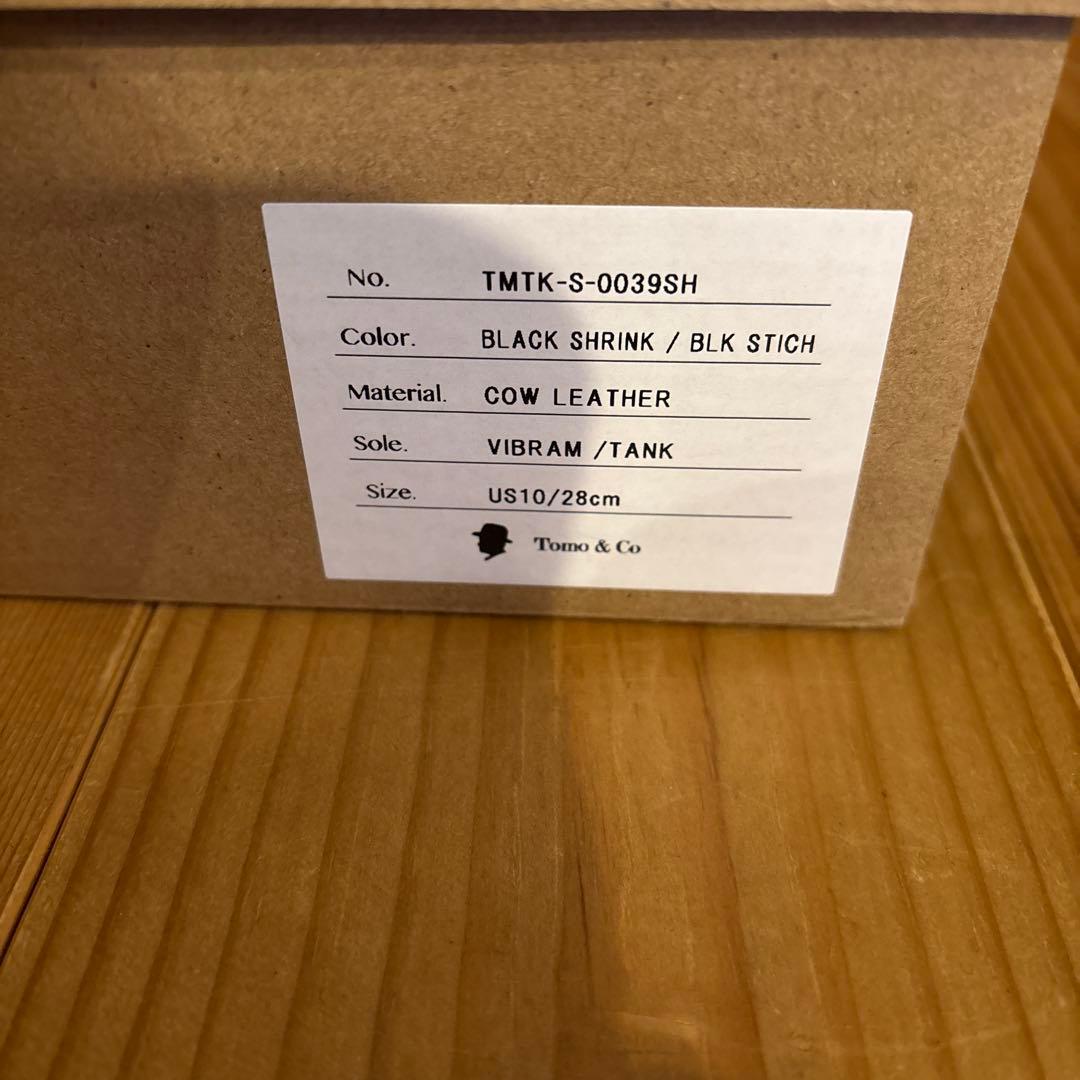 Tomo&Co COW LEATHER BOOTS BLK28 美品