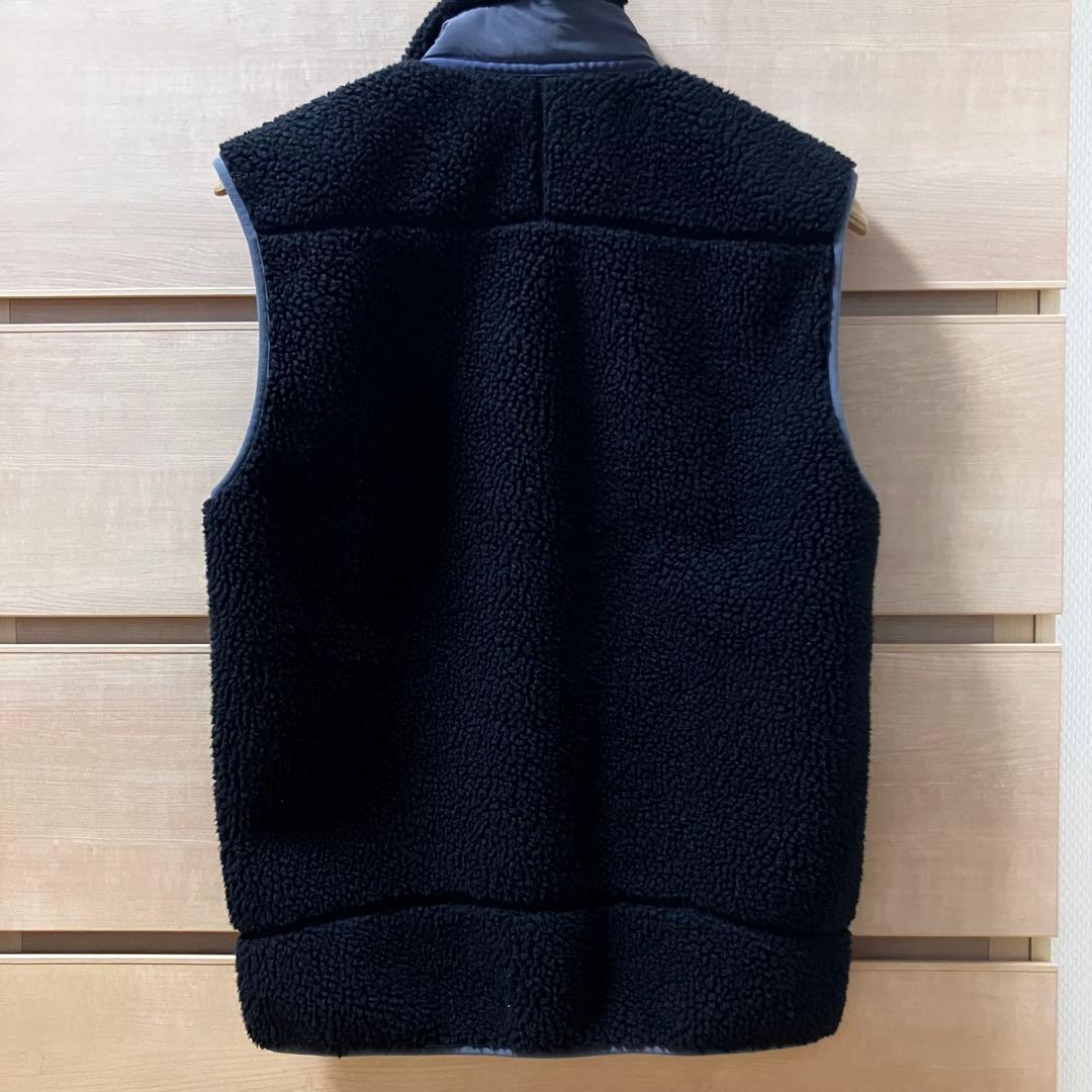 美品【冬物セット割】パタゴニアpatagoniaボアベスト　レトロXベスト黒S