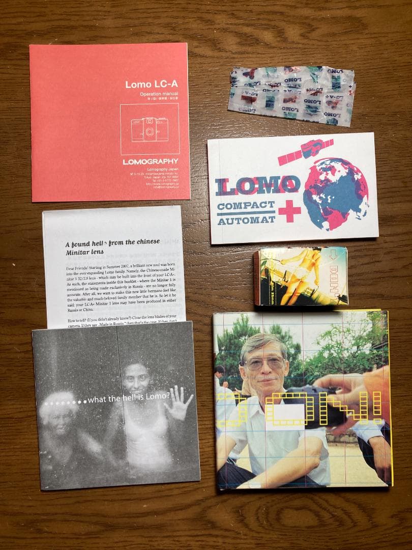 Lomo LC-A + フィルムカメラ 木箱入り　【動作確認済】