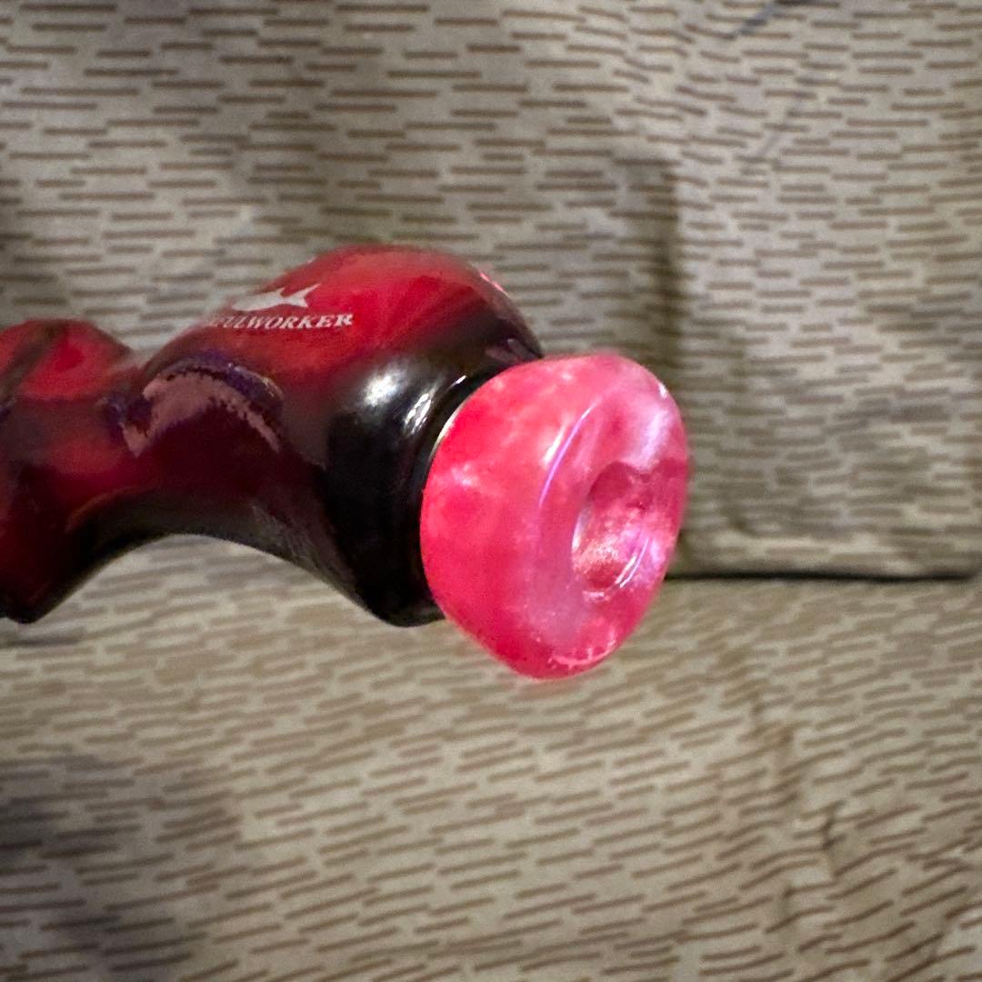 こーちゃん　　パワフルワーカーグリップ TYPE1 赤黒 ベイト カスタム