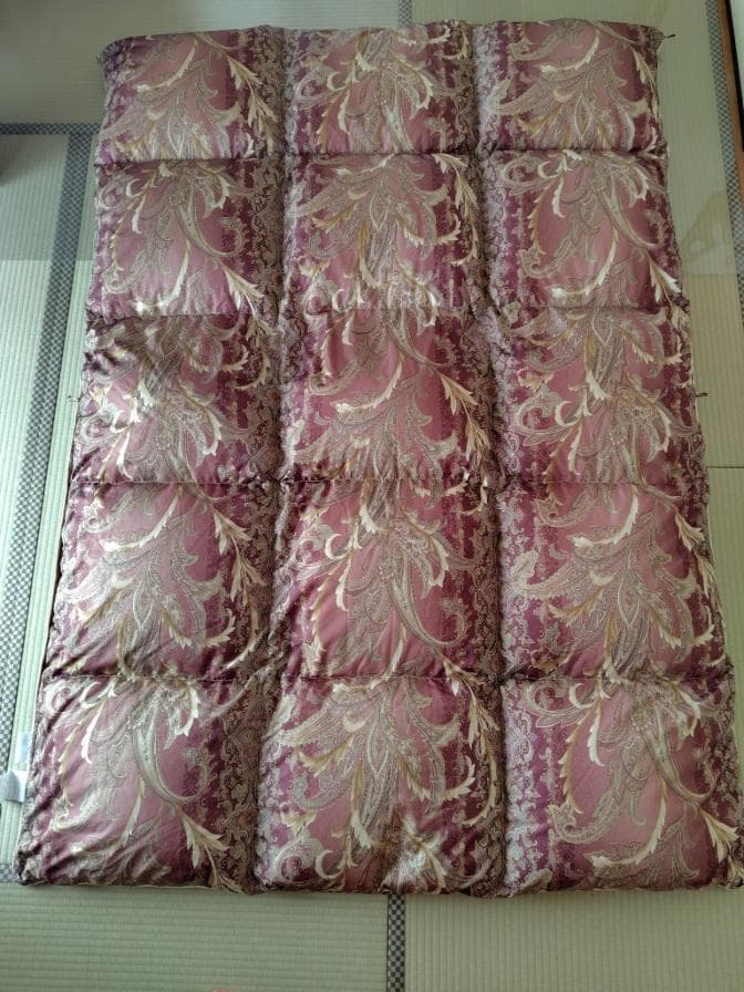 モリリン　ハンガリー産ダウン90%羽毛布団　シングル　ローズ