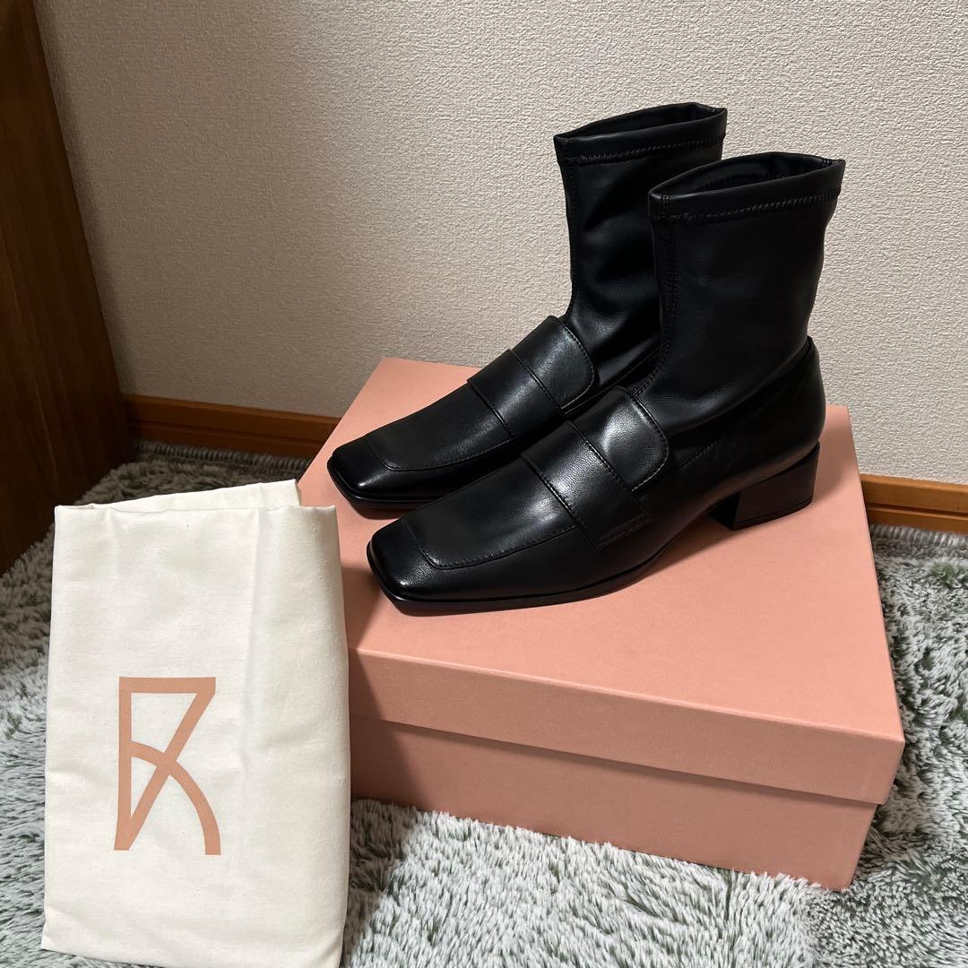 【新品】 ファビオルスコーニ スクエアトゥ ブーツ 38 トゥモローランド