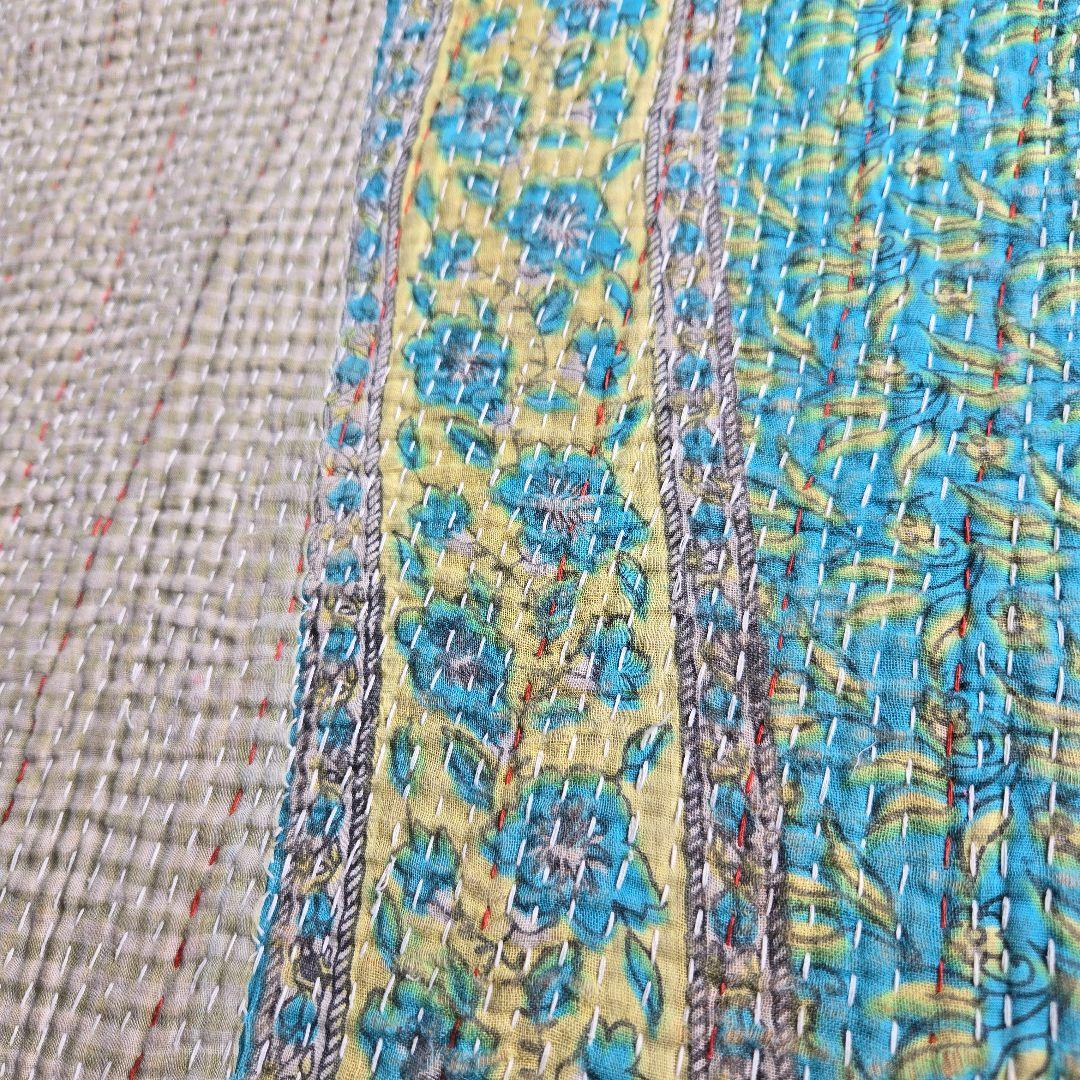 大判サイズ ヴィンテージラリーキルト カンタキルト オールドカンタ④