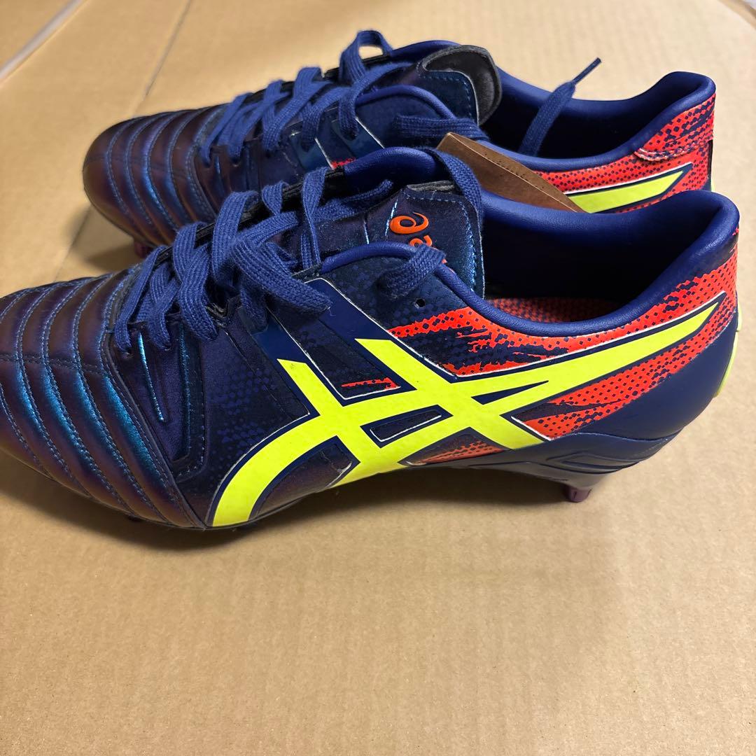 ASICS スパイクシューズ ネイビー/イエロー