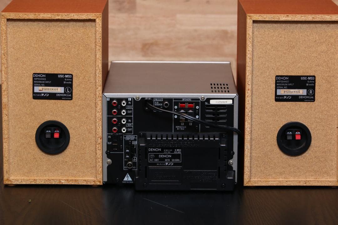 DENON　D-MS3　CD/MD/TUNER/USB　コンポ+スピーカー　美品