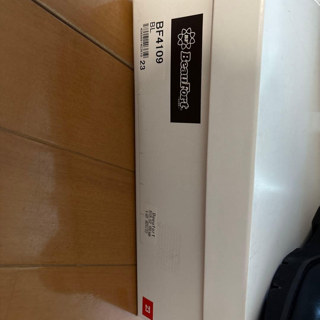 BeauFort 4109 ブラック23.0cm サイドゴアショートブーツ極美品