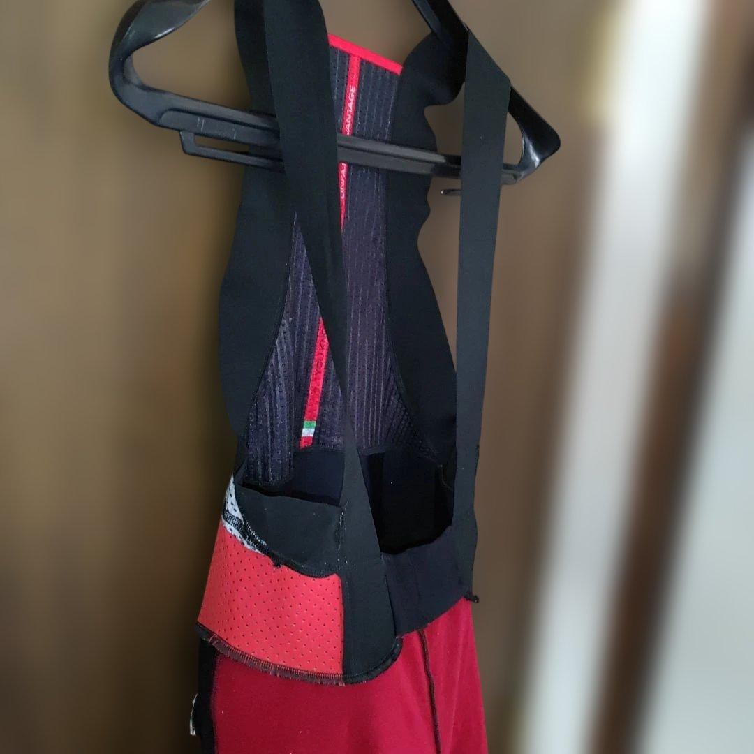 Castelli ビブタイツ ブラック/イエロー 裏起毛 防風 防寒