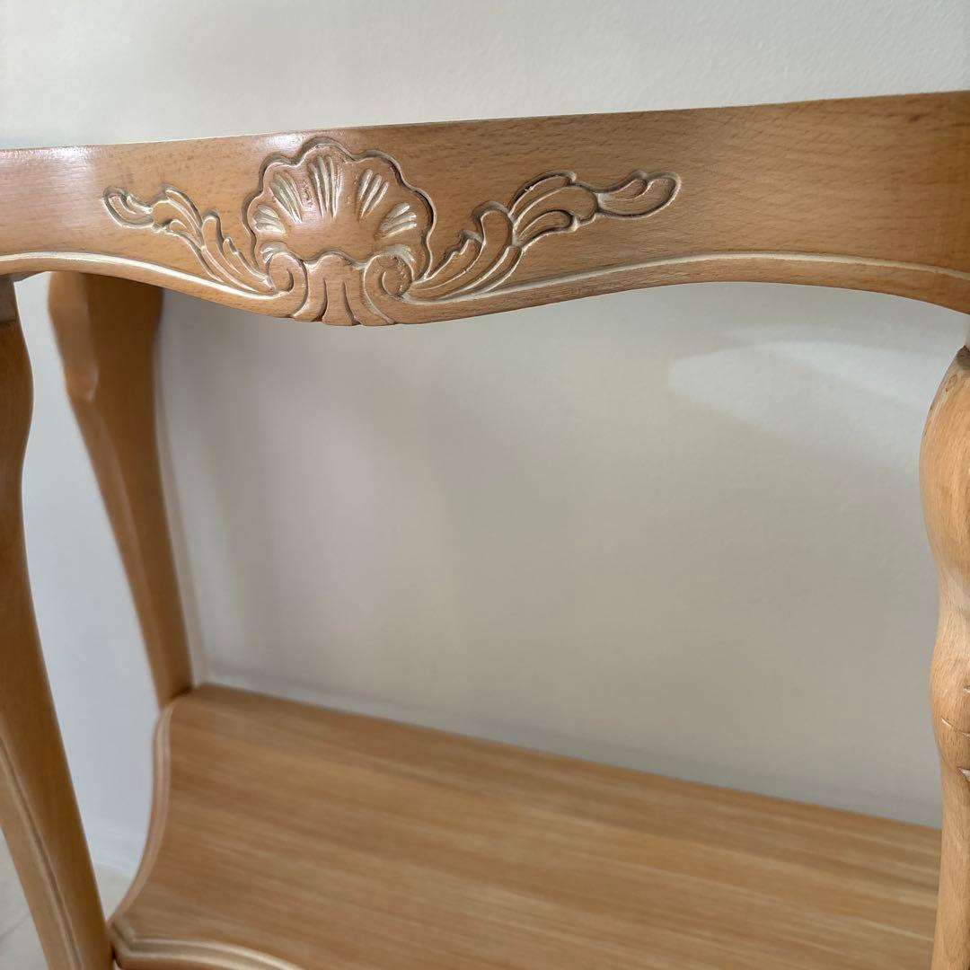 美品】イタリア製 輸入家具ガリンベルティ コンソールテーブル 大理石 猫脚 象嵌