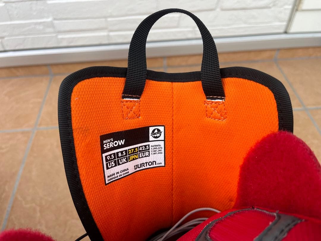 BURTON(バートン)/スノーボードブーツ 黒/赤/SEROW/27.5cm