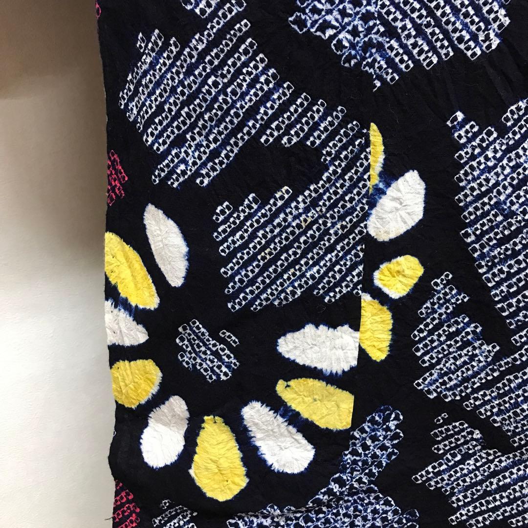 有松鳴海絞り 浴衣 お着物 ショート丈