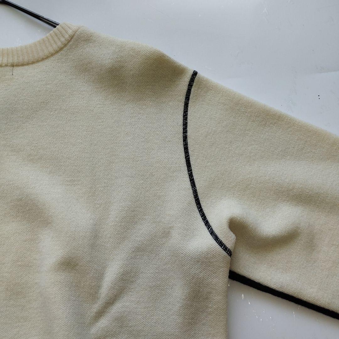 極美品　マークアンドロナ 近年 XLサイズ　バイカラー クルーネック　セーター