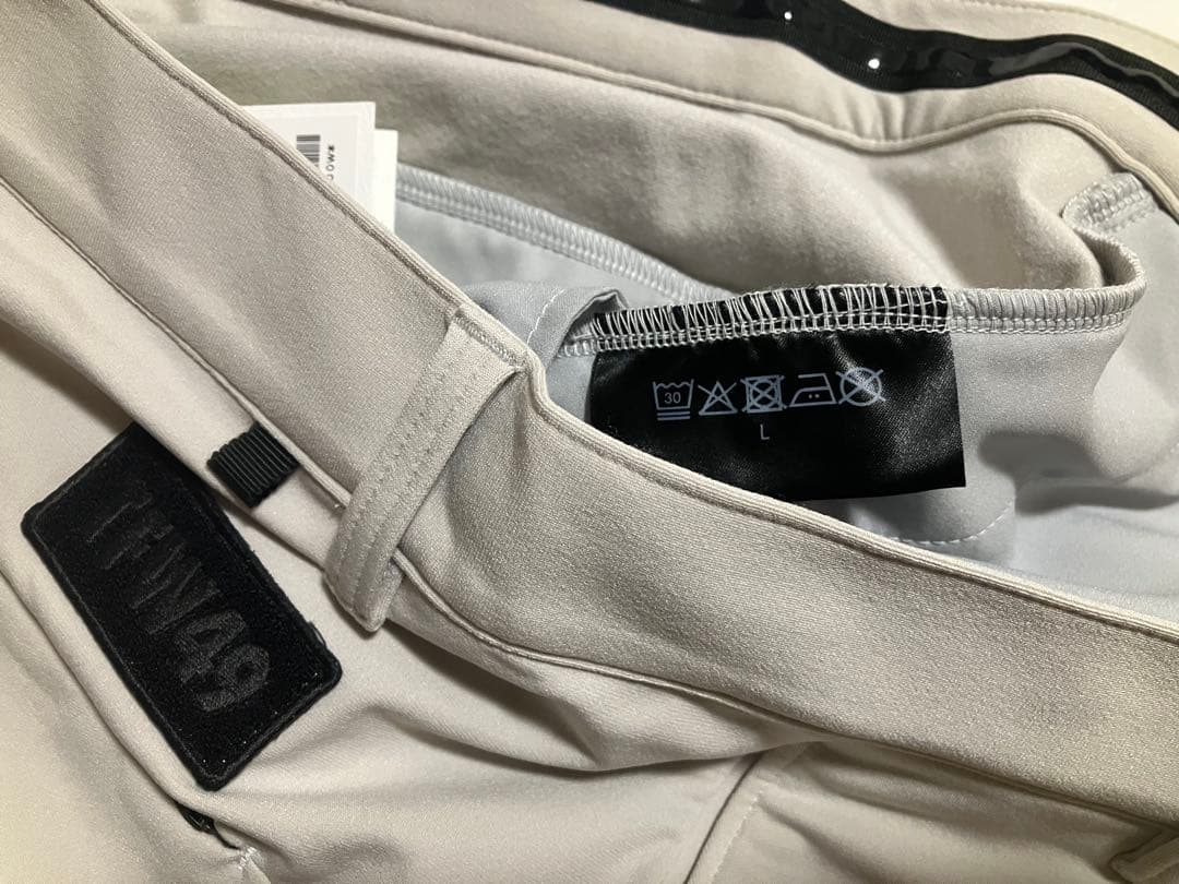 TFW49 ウォーム アンクル スリム パンツ 未使用タグ付 L、裏起毛 秋冬