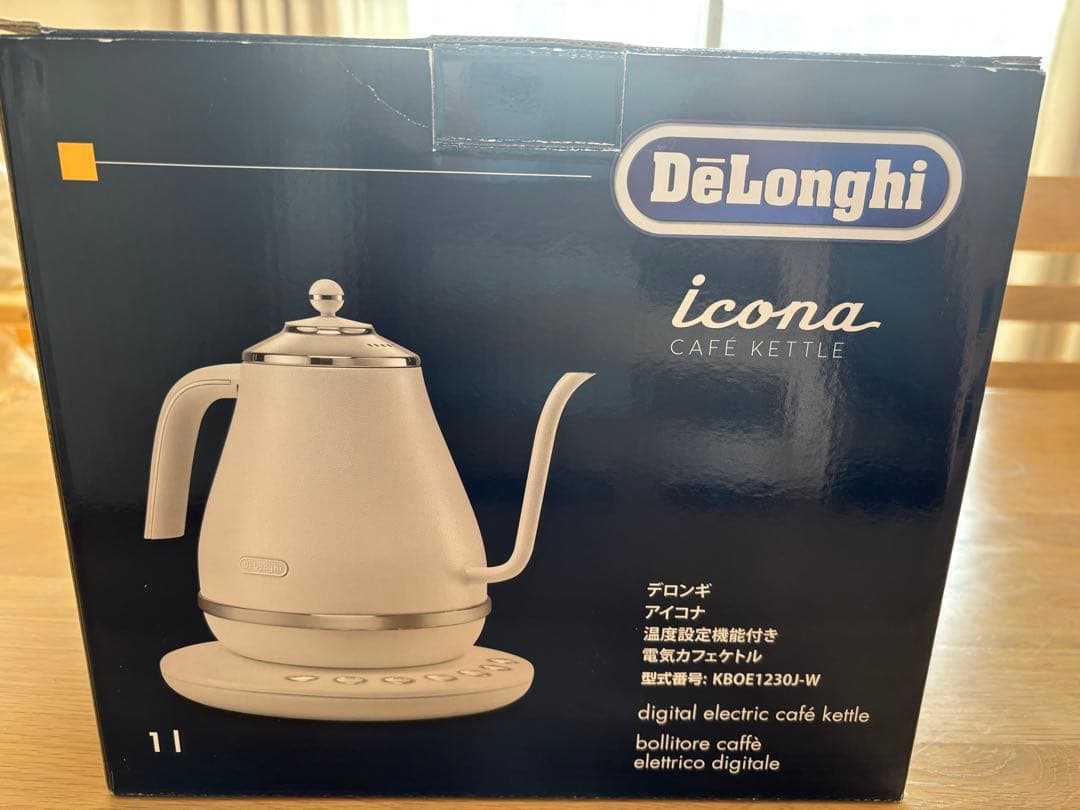 デロンギ　アイコナ 温度設定機能付き電気カフェケトル プレステージ