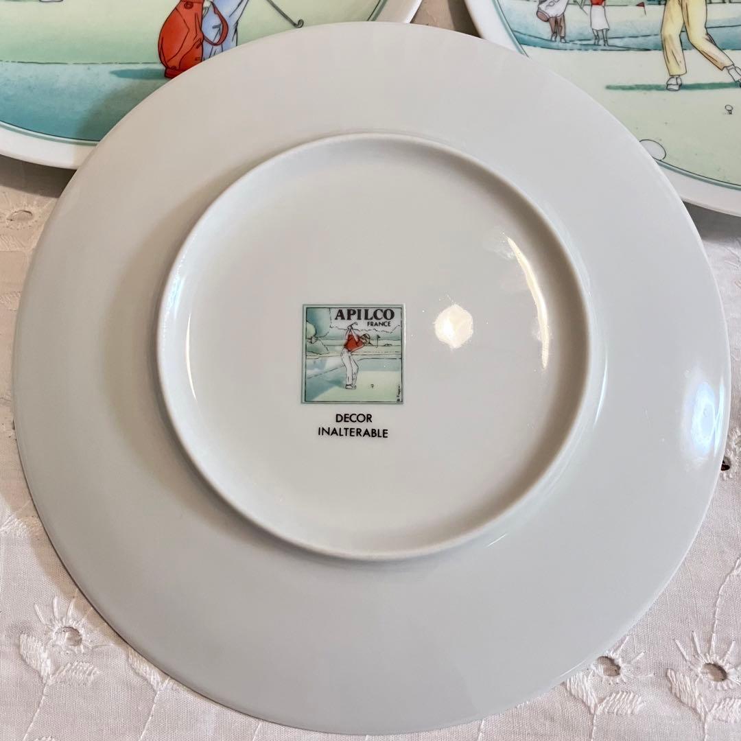 フランスヴィンテージ APILCO アピルコ プレート ゴルフプレイヤー