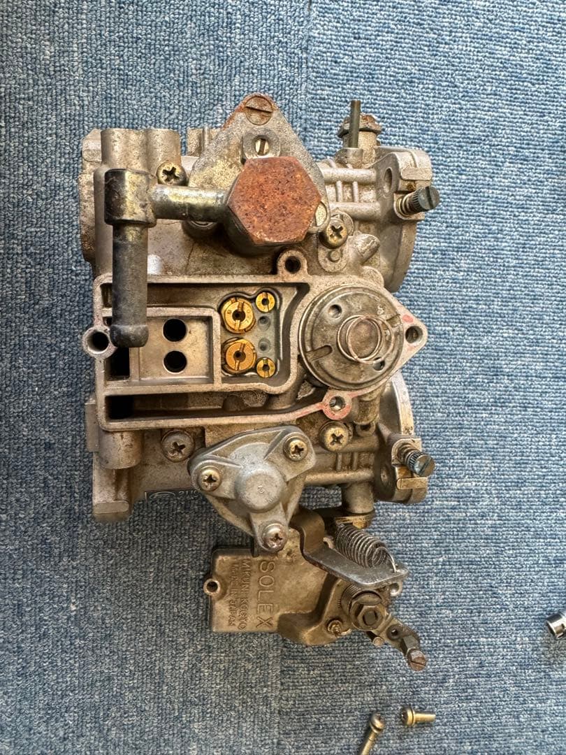 ソレックスキャブレター1基　トヨタ純正　当時物　旧車　送料無料