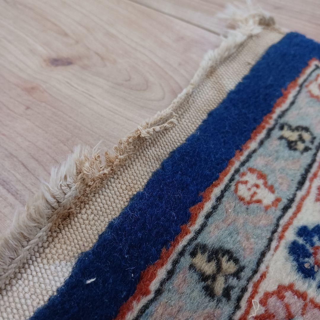 Y2742 トルコ絨毯 ヘレケ ウール×コットン 手織り 154×91㎝