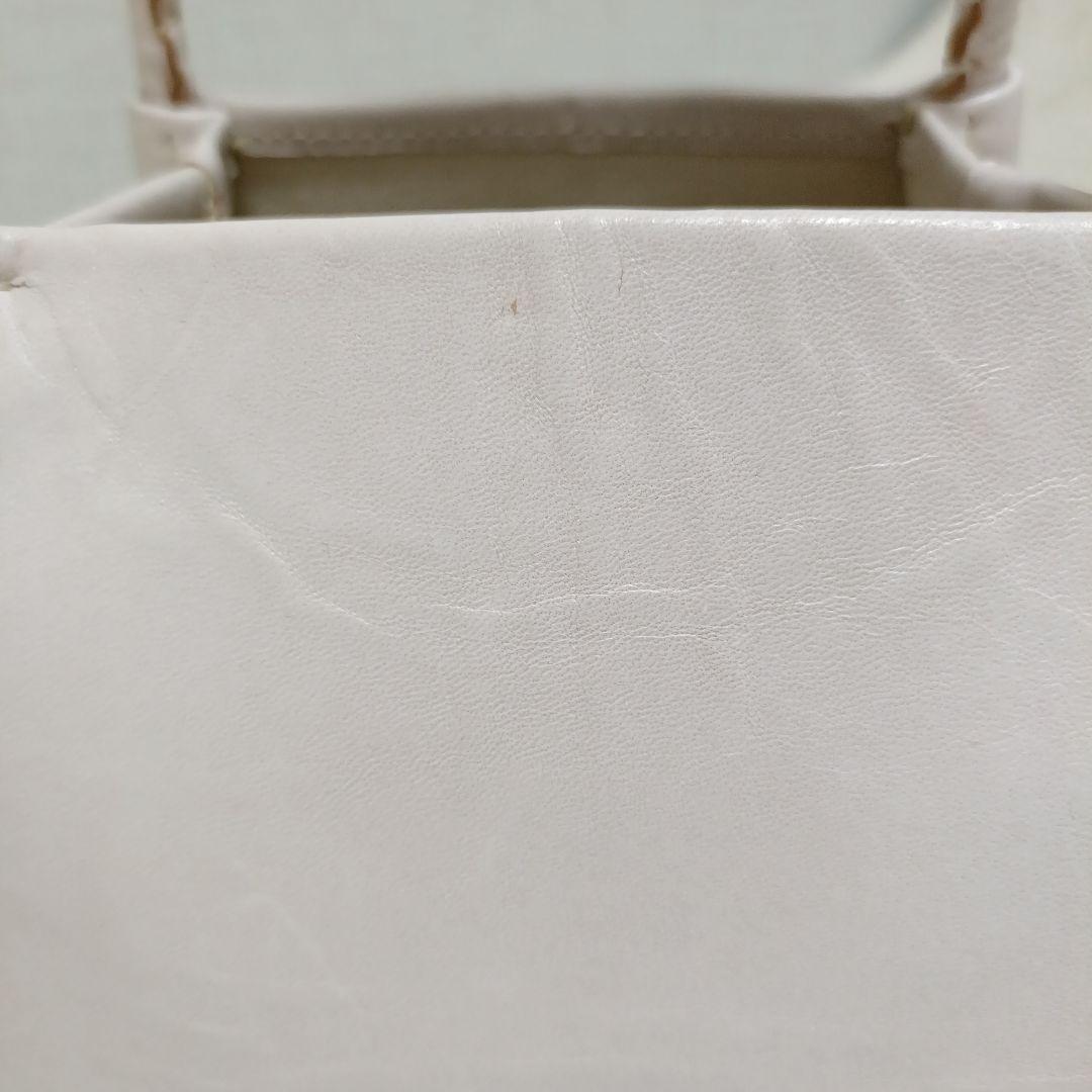 【未使用品】 HOUSE OF LOTUS　ワランワヤン レザーかご　ホワイト