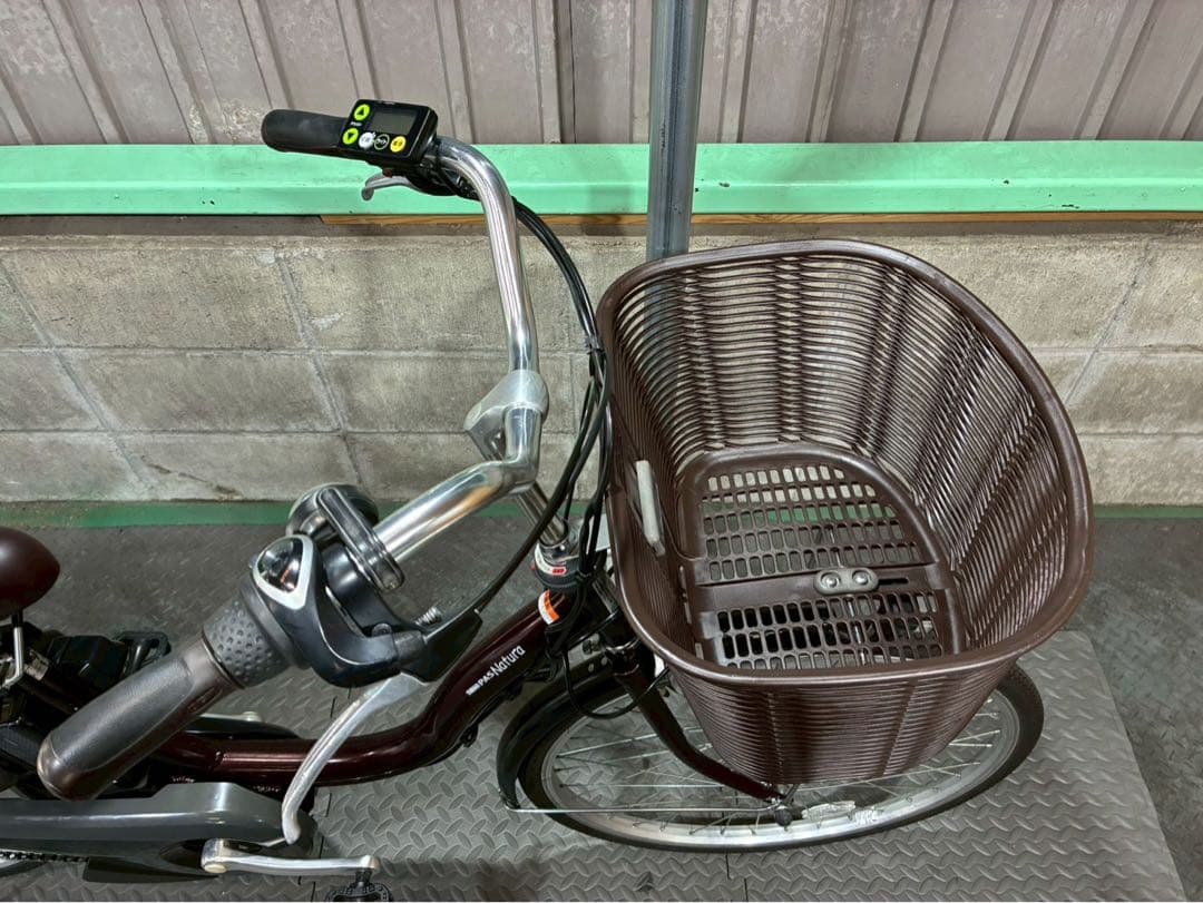 №8608電動自転車 ヤマハ パスナチュラ 26インチ✨良品バッテリー✨