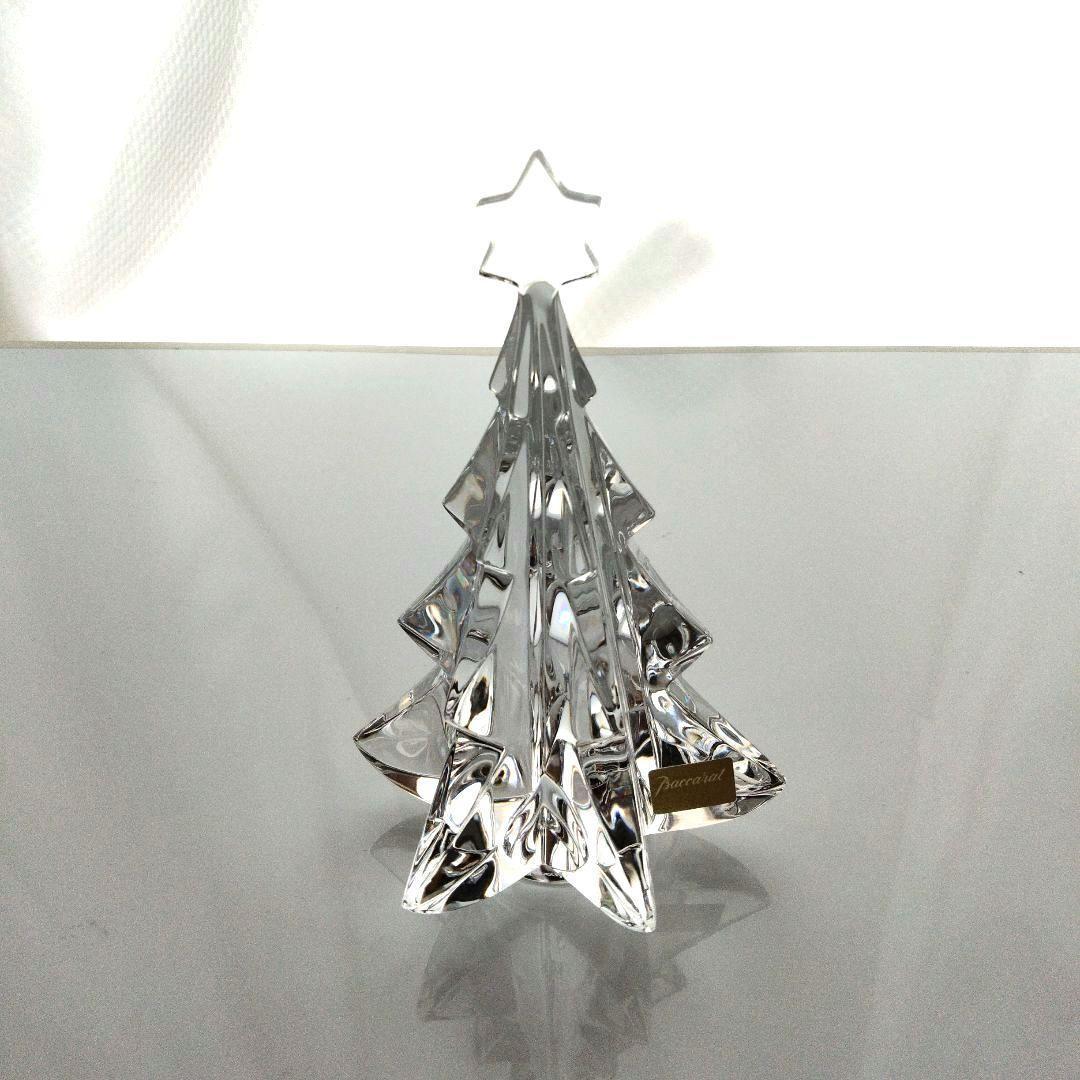【新品】バカラ　クリスマスツリー　オブジェ　置物　クリスタルガラス