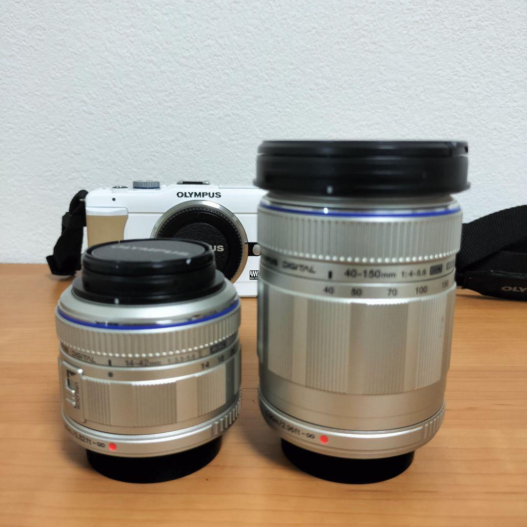 【美品】OLYMPUS PL1s ミラーレスカメラ 　レンズ２本