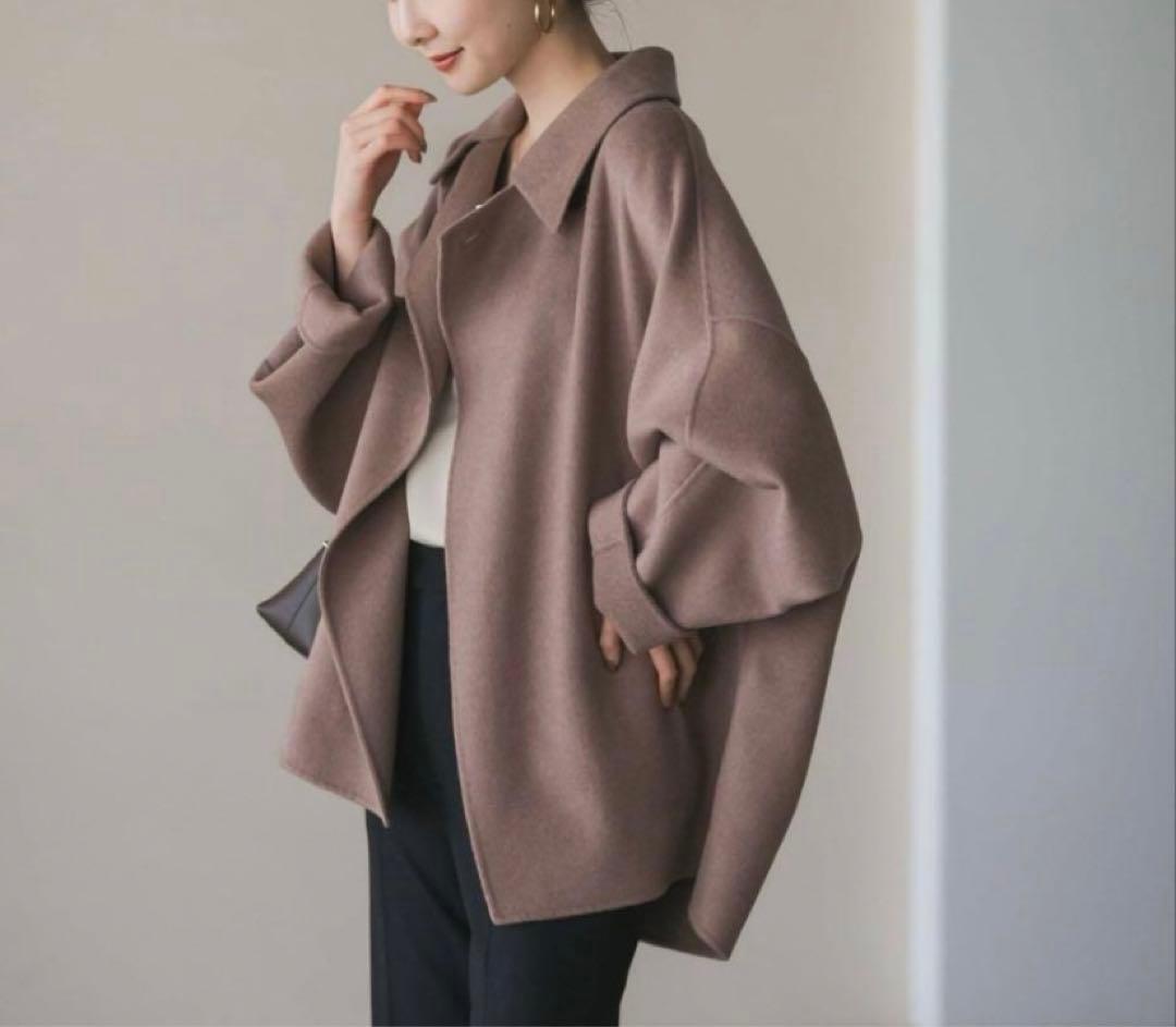 super160 ドルマンショートコート38