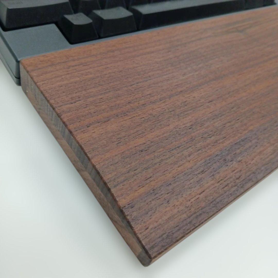 無垢材ウォルナットHHKB用 手作りパームレスト兼キーボードルーフ オスモW