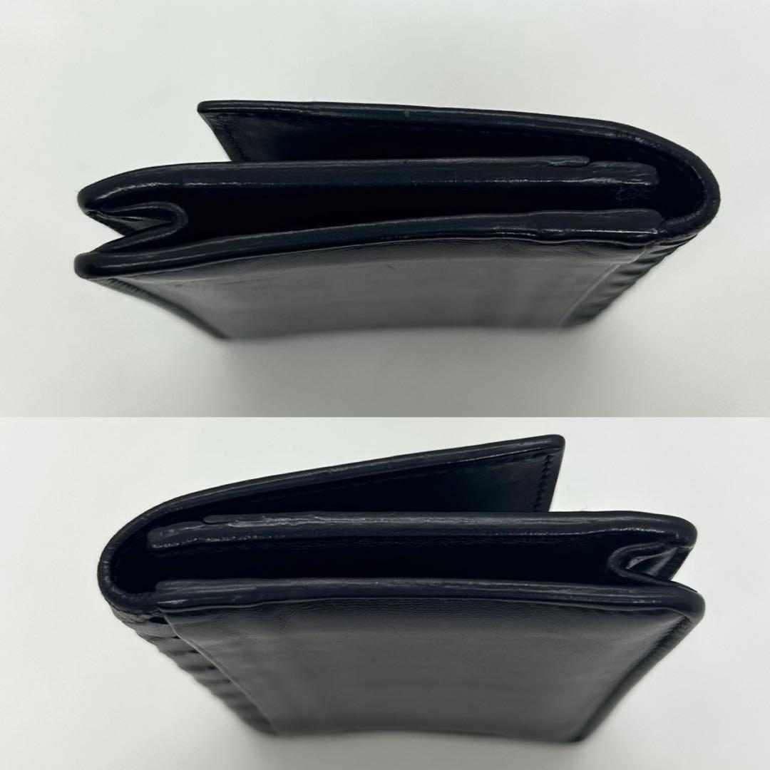 美品＊ボッテガヴェネタ 名刺入れ カードケース イントレチャート 編込み 黒