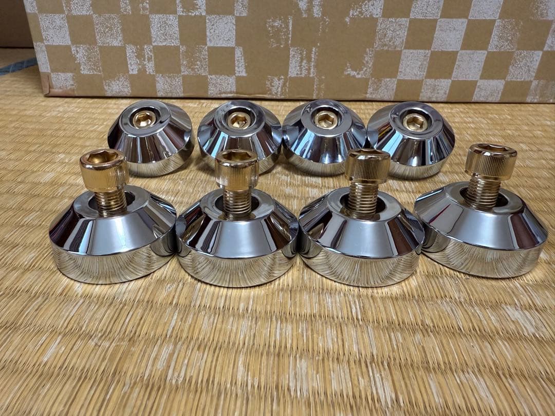 シボレーインパラ58-64フロントアッパーロアービレットクロームブッシュカバー