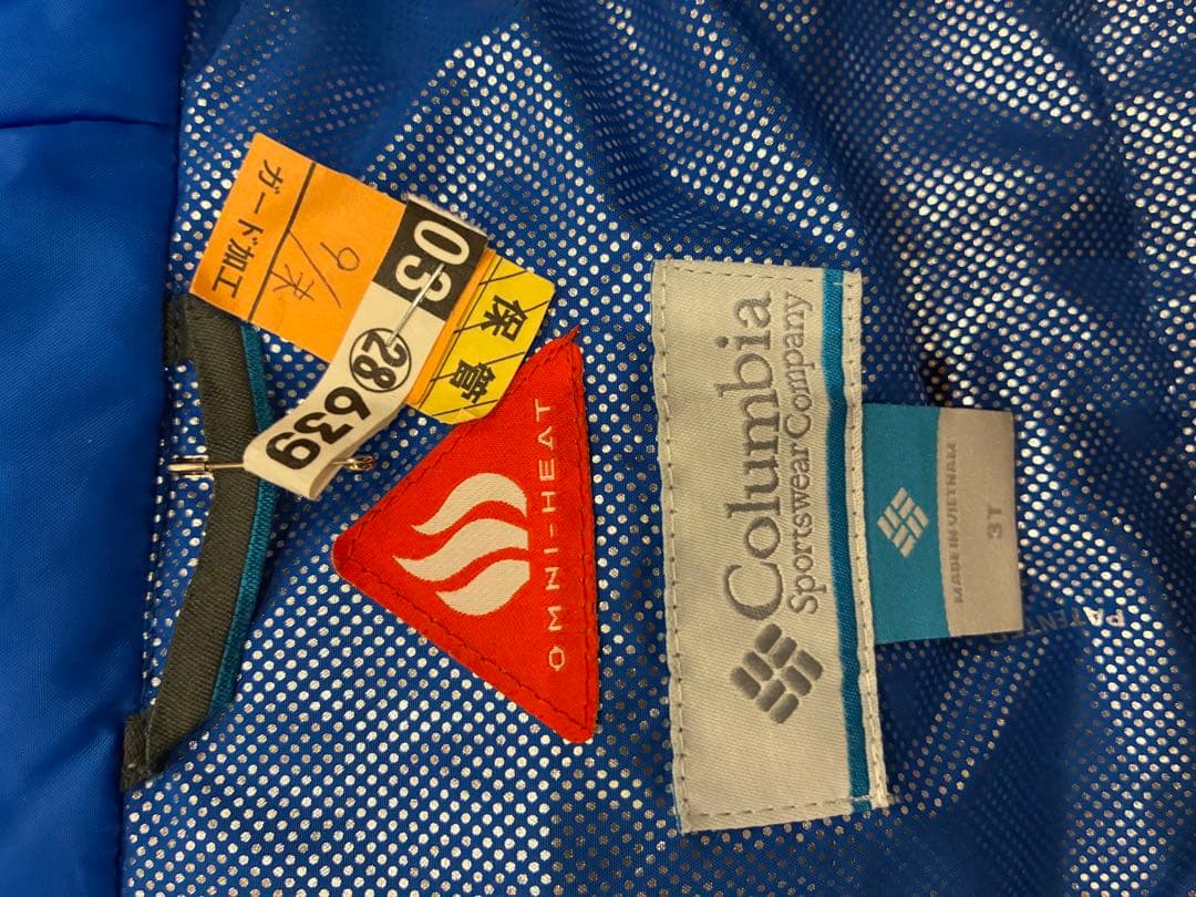 Colombia 3T 子ども用スキーウェアセット 青と黒