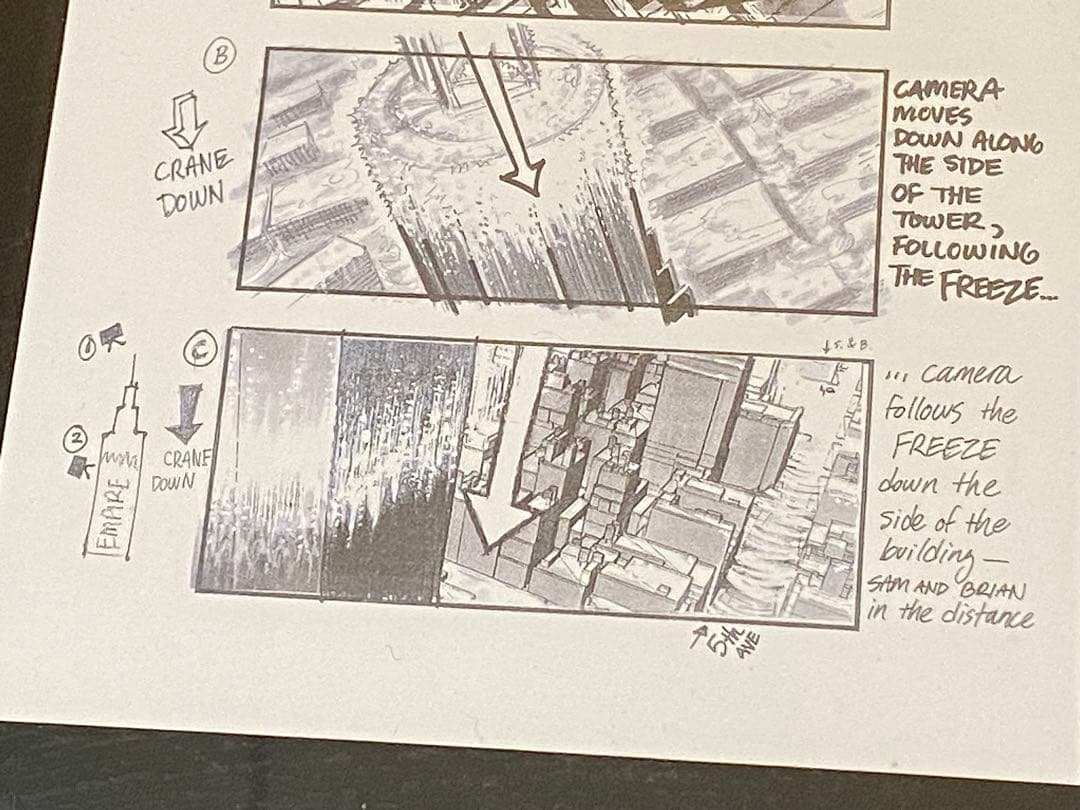 【希少】映画 デイアフタートゥモロー アートボード 絵コンテ