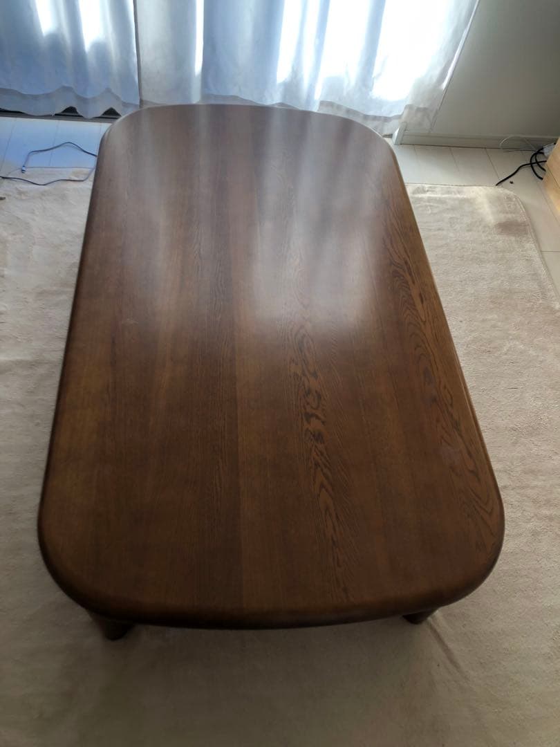 ブラウン 長方形センターテーブル