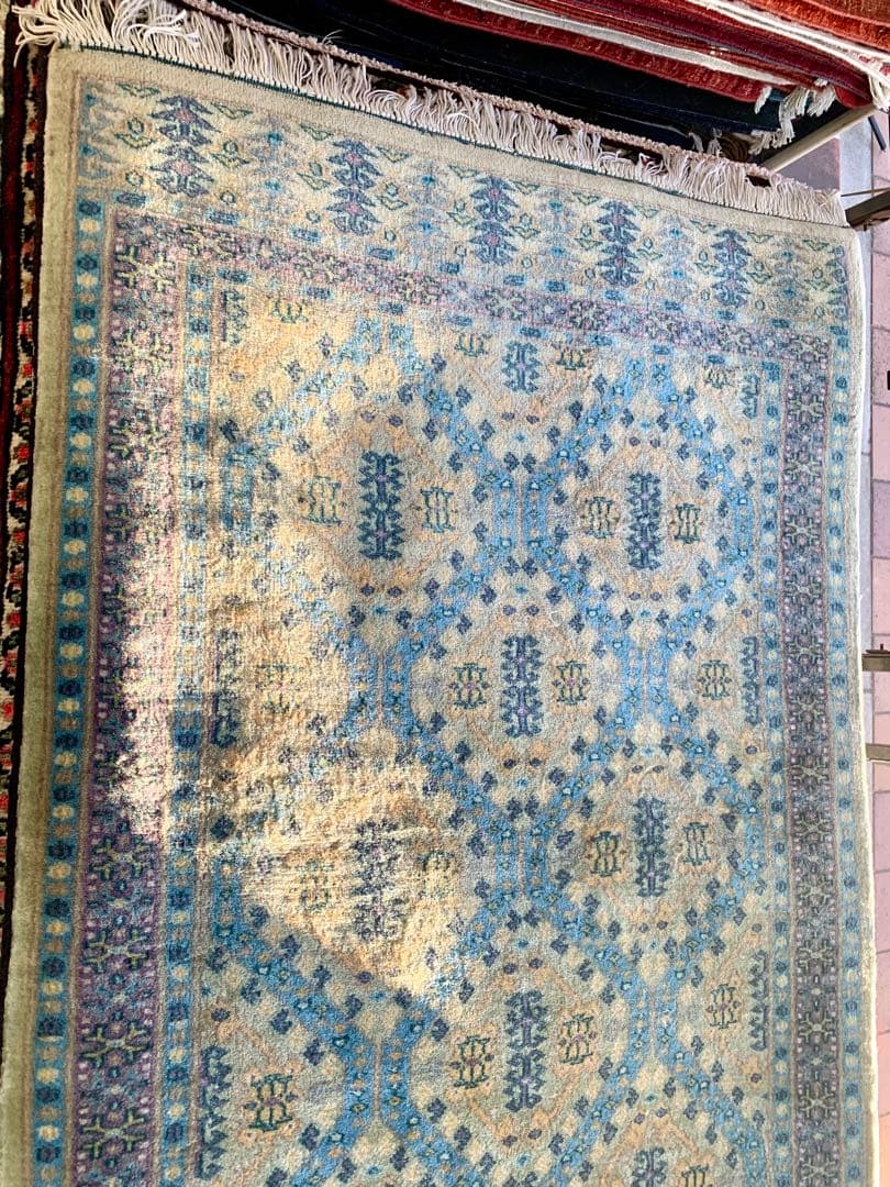 パキスタン産ハイノットラグ / サイズ：80x135cm …. ..p24